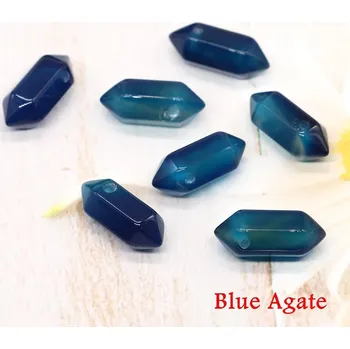 Přívěsek Přívěsek s přírodním kamenem | krystal přívěsek | přívěsek z přírodního kamene - Modrý achát , 1 KS