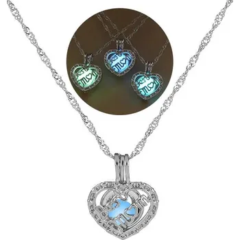 Náhrdelník Svítící náhrdelník s přívěskem | dámský náhrdelník, svítící želva - 07 , Zelený