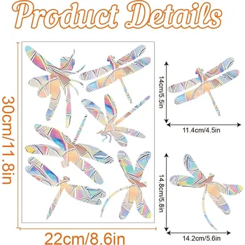 Okenní dekorace Statická fólie na sklo | okenní dekorace | statické folie motýlci, srdce, vločky, netopýři, vážky - typ13