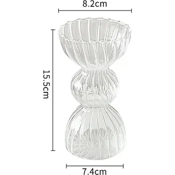 Váza Moderní skleněná váza pro dekoraci | váza dekorace, skleněná váza - N2