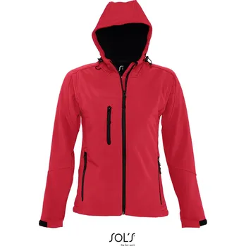 Dámská 3-vrstvá softshellová bunda s kapucí Replay Women pepper red XL