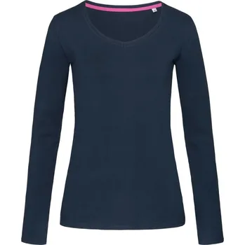 Dámské tričko Dámské tričko s dlouhým rukávem V-Neck T "Claire" LSL marina blue M