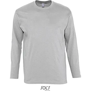Pánské tričko Tričko s dlouhým rukávem Monarch grey melange M