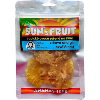 Sušená potravina Sušený Ananas Sun's Fruit 100g
