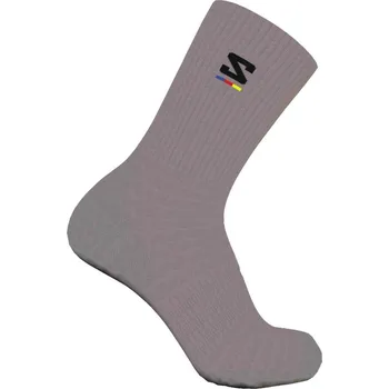 Dámské ponožky Salomon Sunday Smart Crew LC2257800 - shark skin/black 39-41