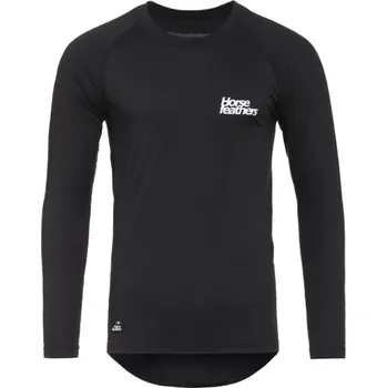 cyklistický dres Triko s dlouhým rukávem HORSEFEATHERS Hart Black - XL