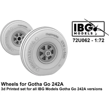 Plastikový model IBG 1/72 Wheels for Go 242/244 (3D-Printed)