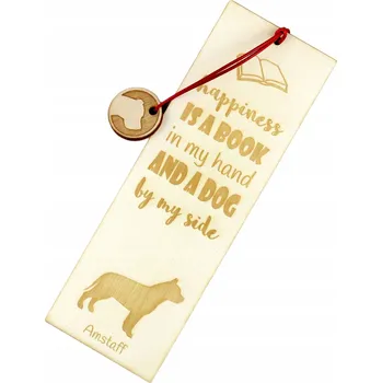 Doplněk ke knize Personalizovaný záložka do knihy Amstaff - dárek pro milovníky psů