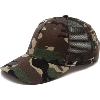 Kšiltovka Čepice Army mesh zelený maskáč (55) UNI