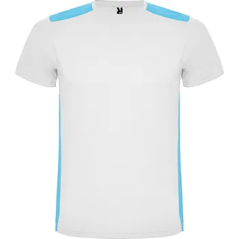 Dámské tričko Pánské sportovní tričko Detroit bílá -tyrkysová (0112) XL