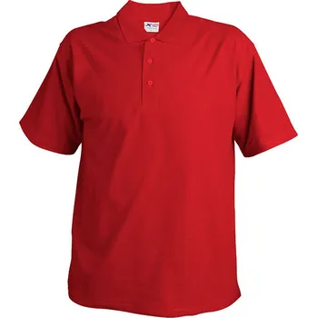 Dámské tričko Pánská pique polokošile Xfer 175 červená (RED) XL