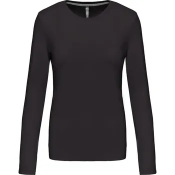 Dámské tričko Dámské tričko s dlouhým rukávem K 383 dark grey M