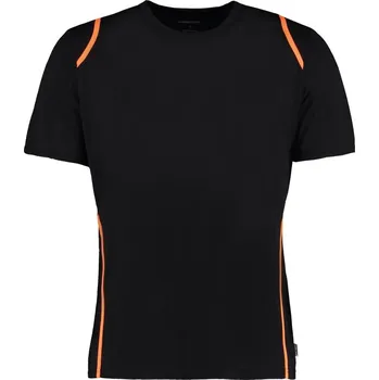Kontrastní tričko Cooltex® KK 991 black-fluorescent orange XXL