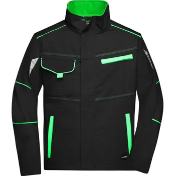 Pracovní bunda - Color JN 849 black-lime green S
