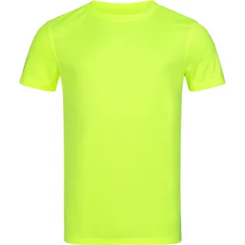 Pánské sportovní tričko se vzorem "ptačí oko" Active 140 Crew Neck cyber yellow M