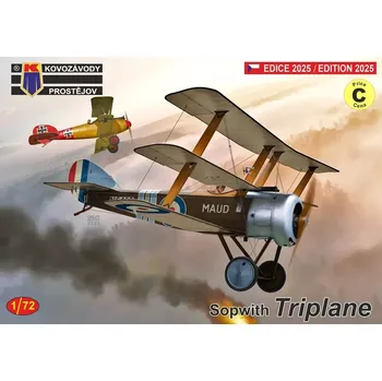 Plastikový model Kovozávody 1/72 Sopwith Triplane (3x camo)