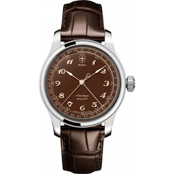 Hodinky Biatec Heritage 02 krokodýlí kůže hnědá