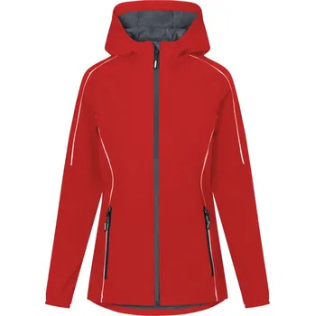 Dámská lehká 2-vrstvá softshellová bunda 7835 fire red 3XL