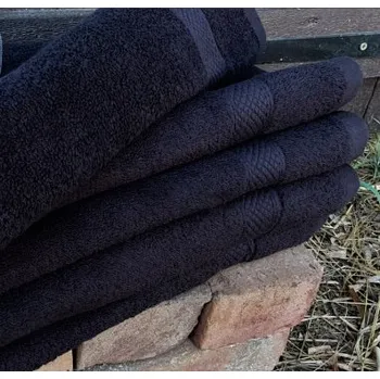 Ručník Bavlněný ručník Černý, 50 x 100 cm