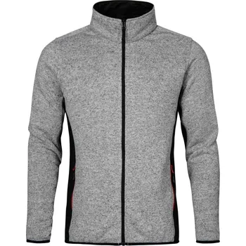 Pánská mikina Pánská pracovní pletená fleecová bunda 7700 heather grey XXL