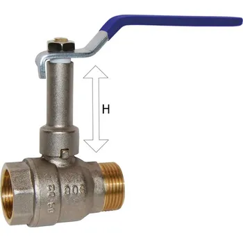 Ventil Kulový ventil s prodlouženou hřídelkou 3/4", vnitřní - vnější závit