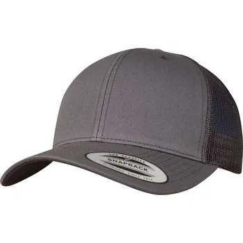 Kšiltovka 6 panelová vintage kšiltovka "Trucker" 6606/6606T dark grey Kids