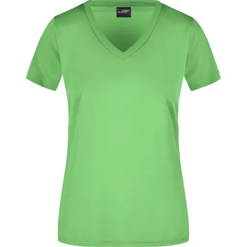 Dámské sportovní tričko s výstřihem do V JN 735 lime green XL