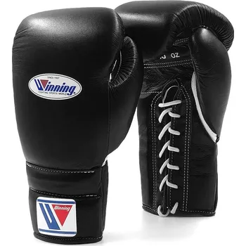 Boxerské rukavice Šněrovací boxerské rukavice Winning - černé