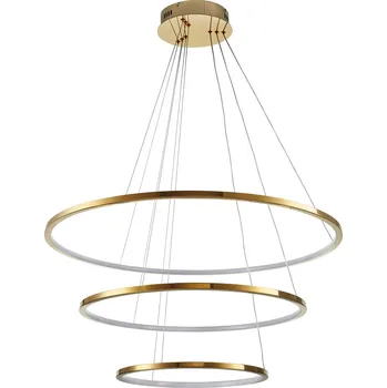 LED stropní svítidlo CIRCLE SLIM Step into Design zlaté, nastavitelné do obýváku a jídelny