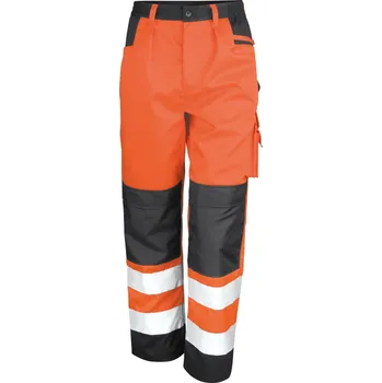 Pracovní oblečení Bezpečnostní cargo kalhoty R 327X fluorescent orange L