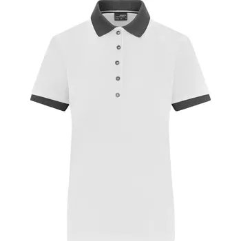 Dámské tričko Dámské kontrastní piqué polo JN 1303 white-anthracite melange XS