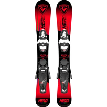 Sjezdové lyže ROSSIGNOL Dětské sjezdové lyže Hero Pro Pre-Drilled Jr + vázání Team 4 GW 92cm ČERVENÁ 2023