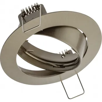 Bodové svítidlo Stropní bodové svítidlo PORTO-K, IP20, kulaté, nerez, s nastavením úhlu, TYP 5515