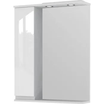 Zrcadlo Lavedo Auriga 65 závěsná koupelnová skříňka se zrcadlem a LED osvětlením Orientace: Pravá