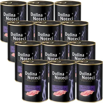 Krmivo pro kočku Dolina Noteci Premium pro kočky s vysokým obsahem králíka 12x400g