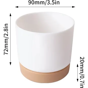 Květináč Plastový květináč na sukulenty s drenáží | květináče plastové, moderní květináče - A2