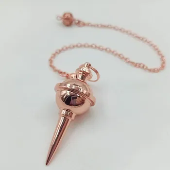 Přívěsek Kovové kyvadlo pro věštění a energii | kyvadlo, přívěsek - Růžové zlato