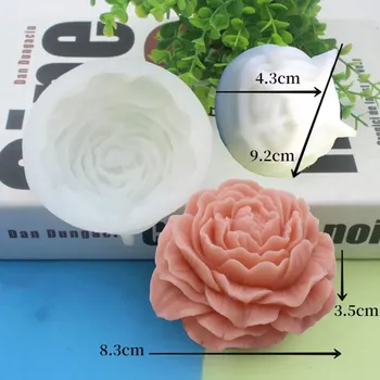 Silikonová forma na vázy pro domácí dekorace | forma na epoxid, forma na beton - Pivoňková plíseň