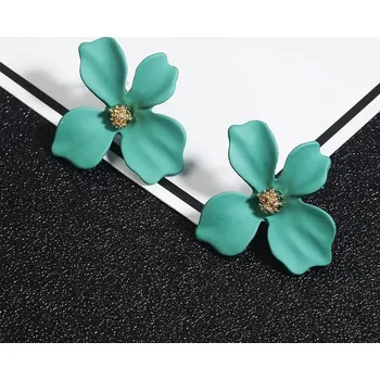 Náušnice Dámské květinové náušnice s krystaly | jemné šperky, módní náušnice - 6