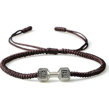 Náramek Provázkový náramek pro štěstí | ručně pletený náramek, ochranný náramek - s Činky brácho