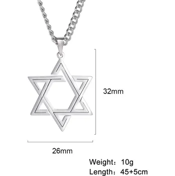 Přívěsek Davidova hvězda v kruhu irských uzlů | amulet přívěsek, magický šperk - ASS2021060803