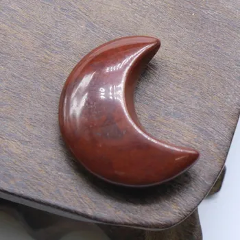 Přírodní kámen Minerální kámen ve tvaru měsíce | krystal pro dekoraci | přírodní kámen - Redstone , 30 mm