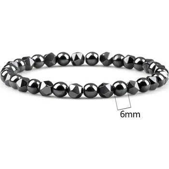 Náramek Stylové minerální náramky z hematitu 4mm/6mm/8mm | minerální náramky - Elastické 6mm