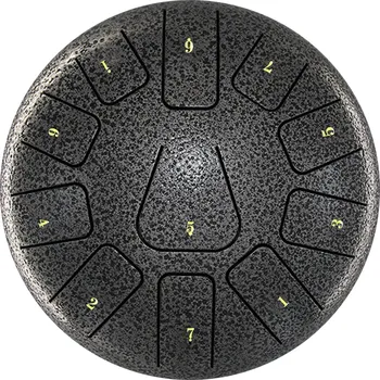 Ocelový meditační buben 8 palců | meditační bubínek, handpan buben - Styl 9