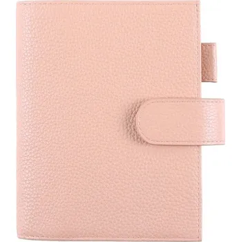 Diář Luxusní kožený obal na diář | kožený zápisník | luxusní diář - Oblázková Dusty růže