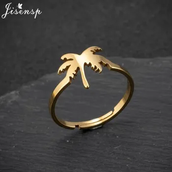 Prsten Nerezový prsten pro ženy | dámský prsten, minimalistické šperky | nastavitelný prsten - 077 , Zlatá barva