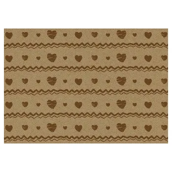 Obálka Obálka C6 barevná - kraft srdíčka