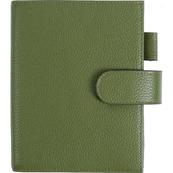 Diář Luxusní kožený obal na diář | kožený zápisník | luxusní diář - Oblázková oliva