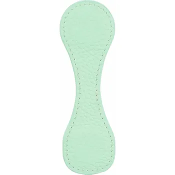 Doplněk ke knize Kožená magnetická záložka s pevnou sponou | magnetická záložka, kožený diář - Oblázková máta