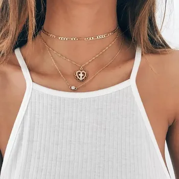 Náhrdelník Boho náhrdelník s přívěsky | dámský šperk | vrstvený náhrdelník - 14